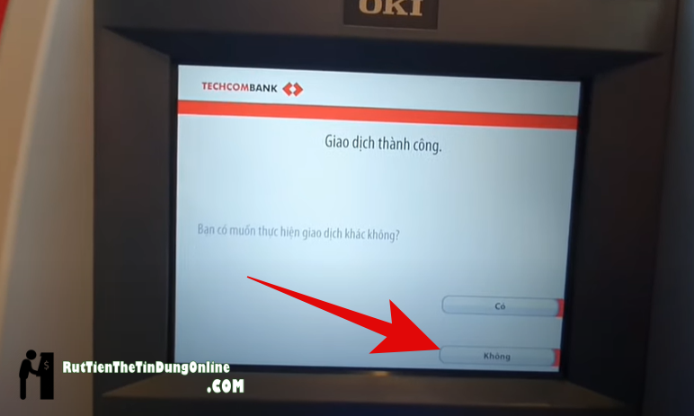 cách nạp tiền vào cây ATM Techcombank