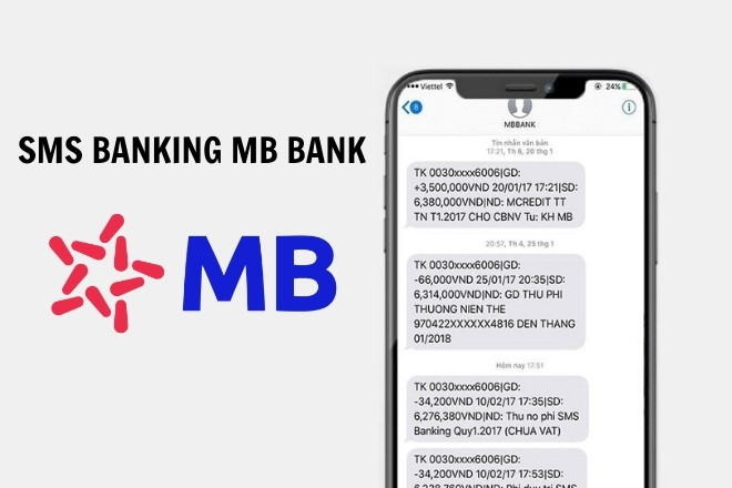 đăng ký SMS Banking MB