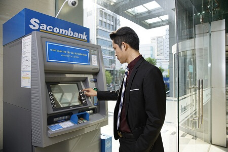 đổi mã PIN Sacombank