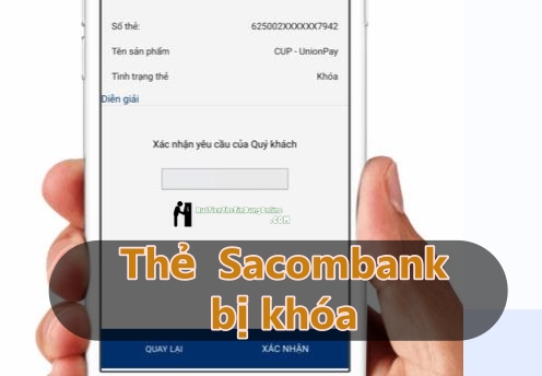 thẻ Sacombank bị khóa